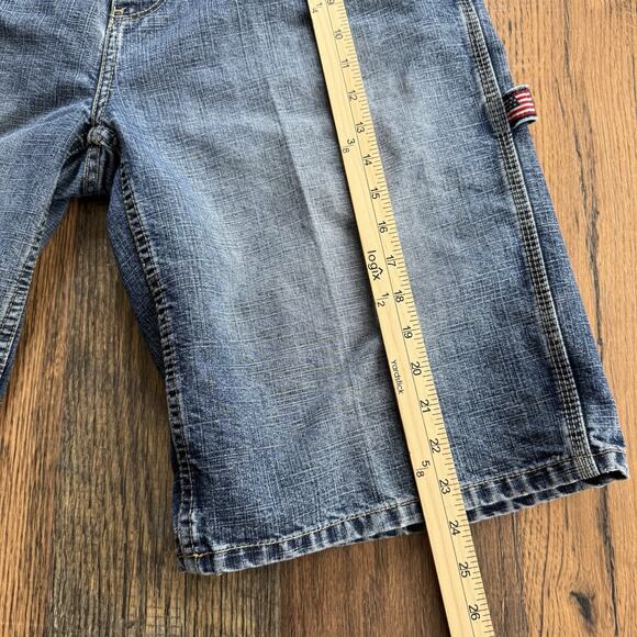 U.S. Polo Assn. Men’s Denim Carpenter Shorts Size 33 – Blue Jean Cargo Workwear - Picture 8 of 9